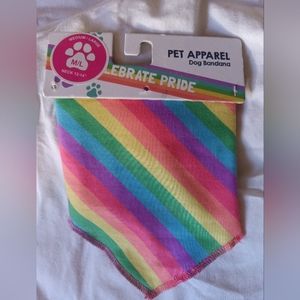 Rainbow Pride Dog Bandana size medium/large